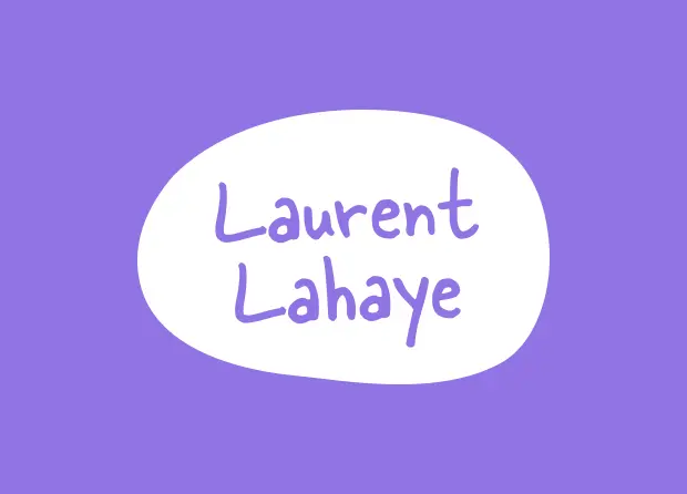 Laurent Lahaye logo by Alfa by Design