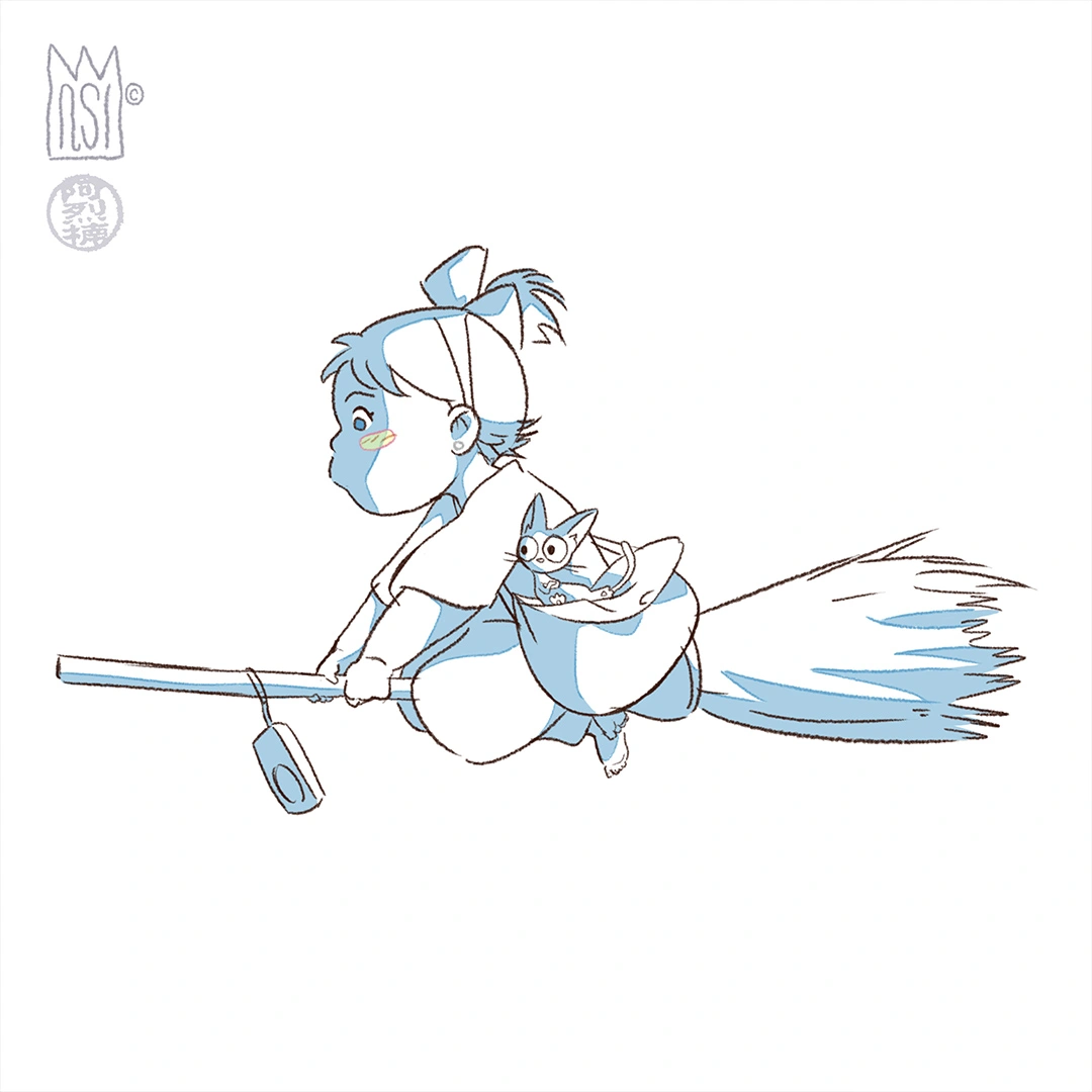 Emna x Kiki chara design by ns_onizuka